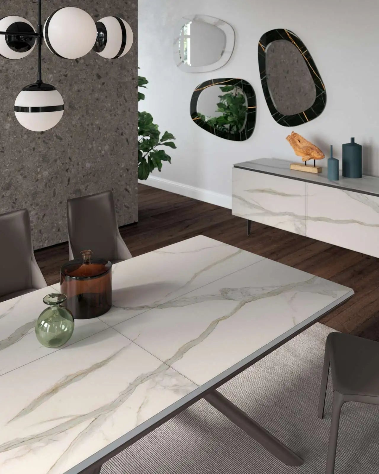 table marbre extensible