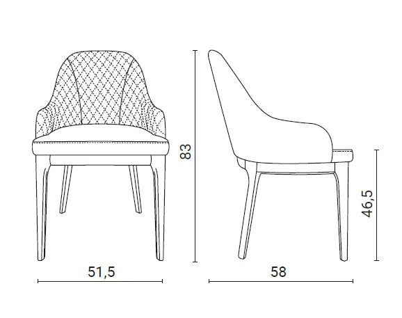 chaise design italien cuir