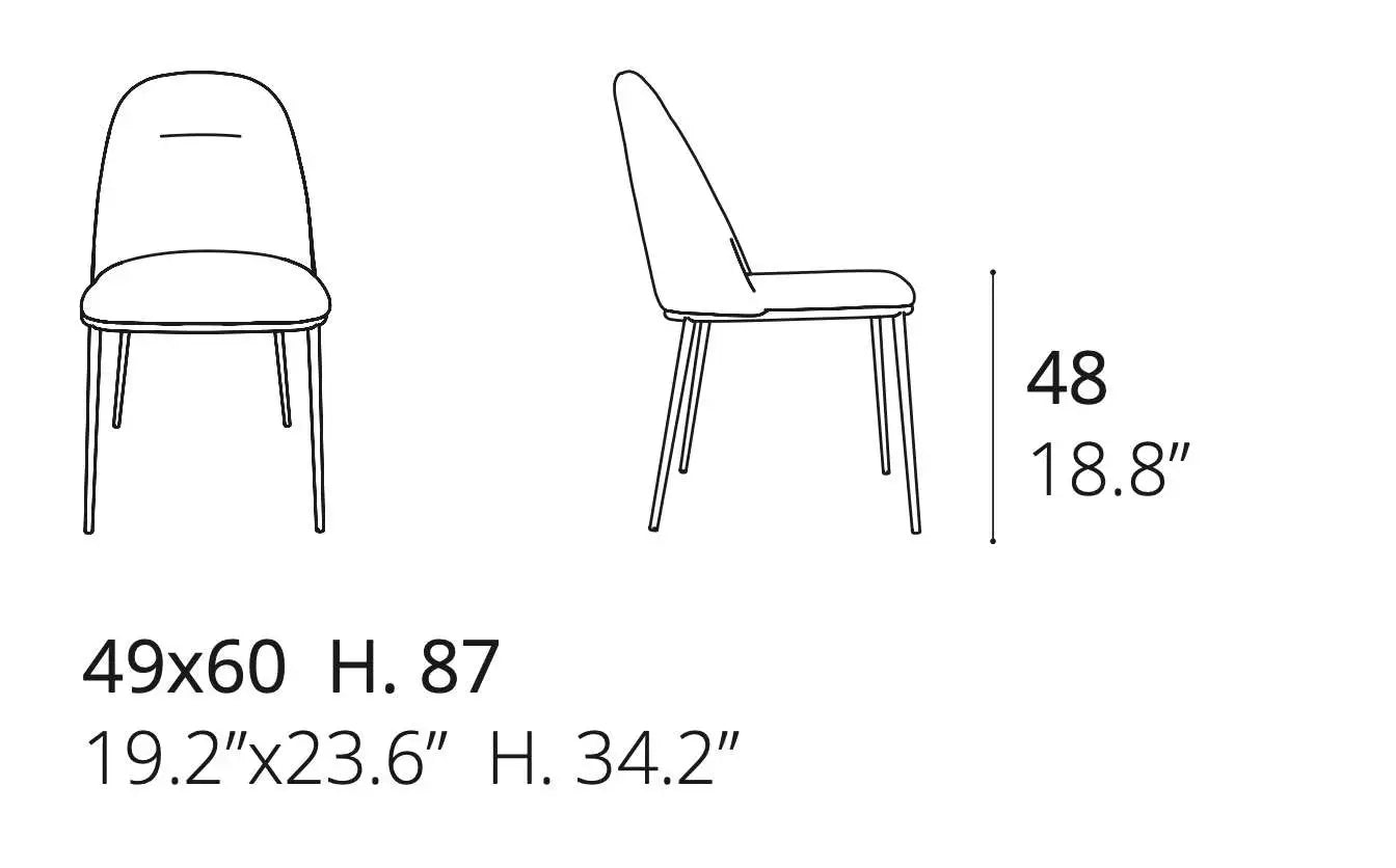 chaises confortable salle a manger