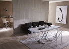 chaise haute cuir noir
