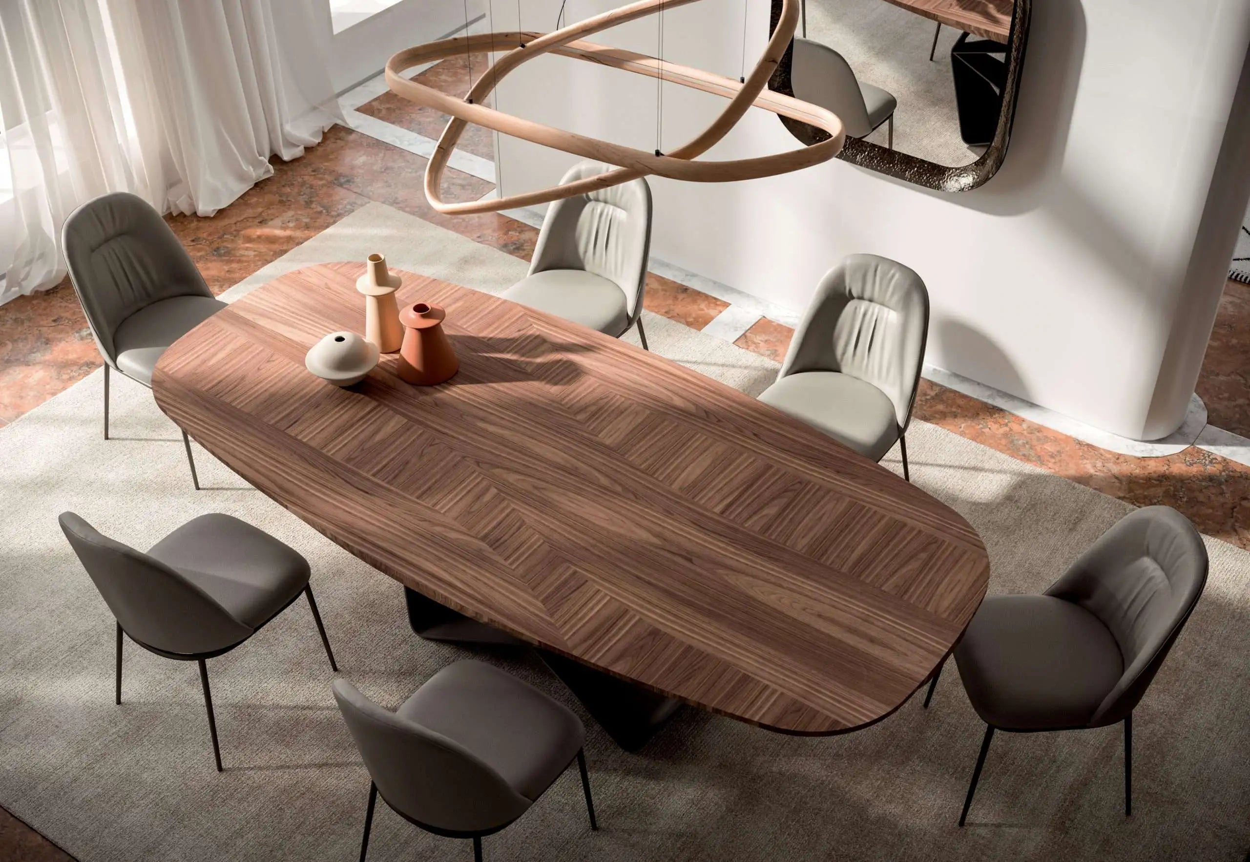 table en verre design salle à manger
