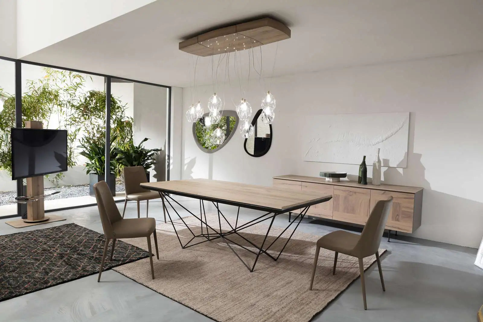 table industrielle extensible 12 personnes