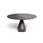 table ronde céramique pied central