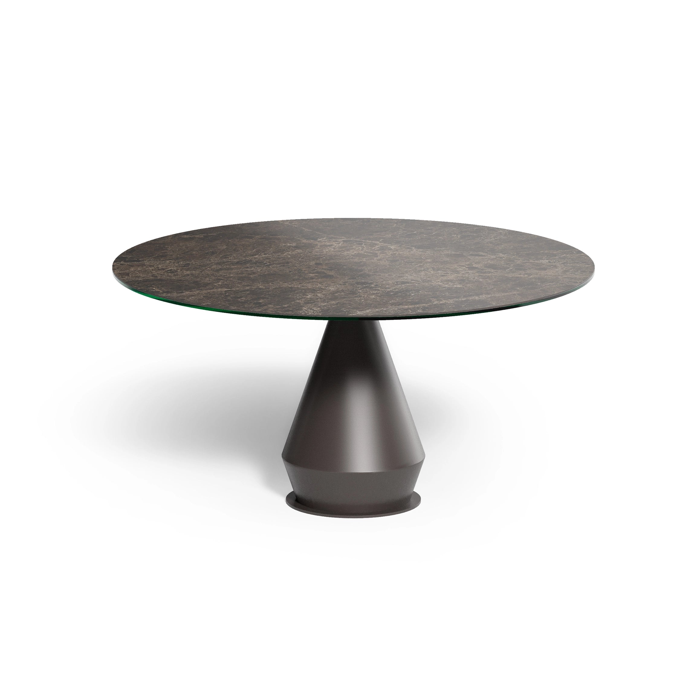 table ronde céramique pied central
