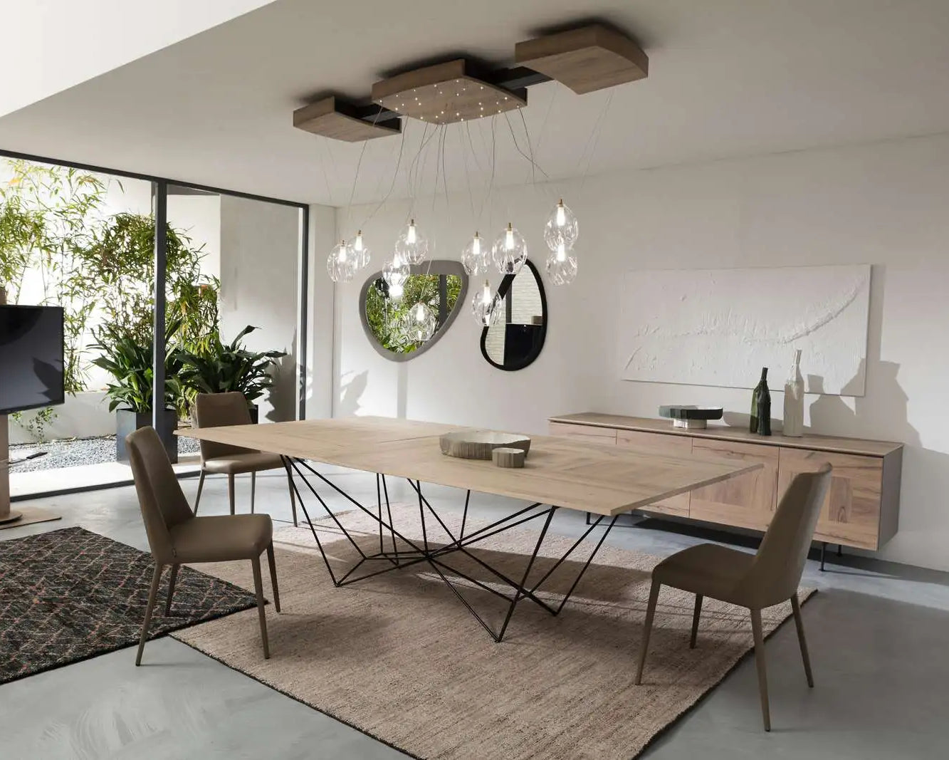 table industrielle extensible 12 personnes