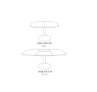table carrée extensible avec pied central