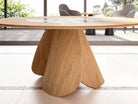 table ronde extensible 10 personnes pied central