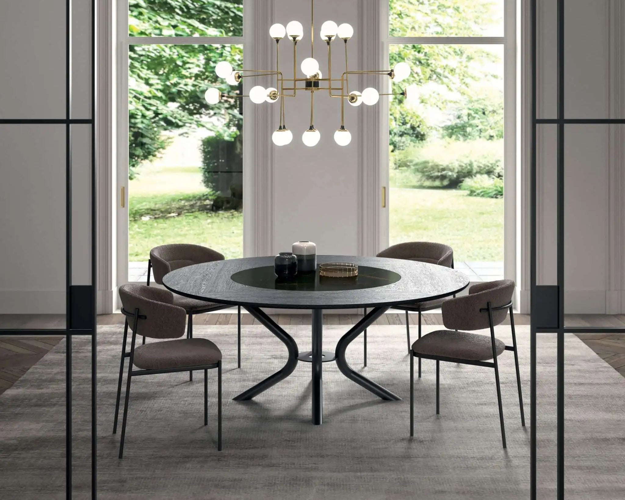 table a manger extensible noir
