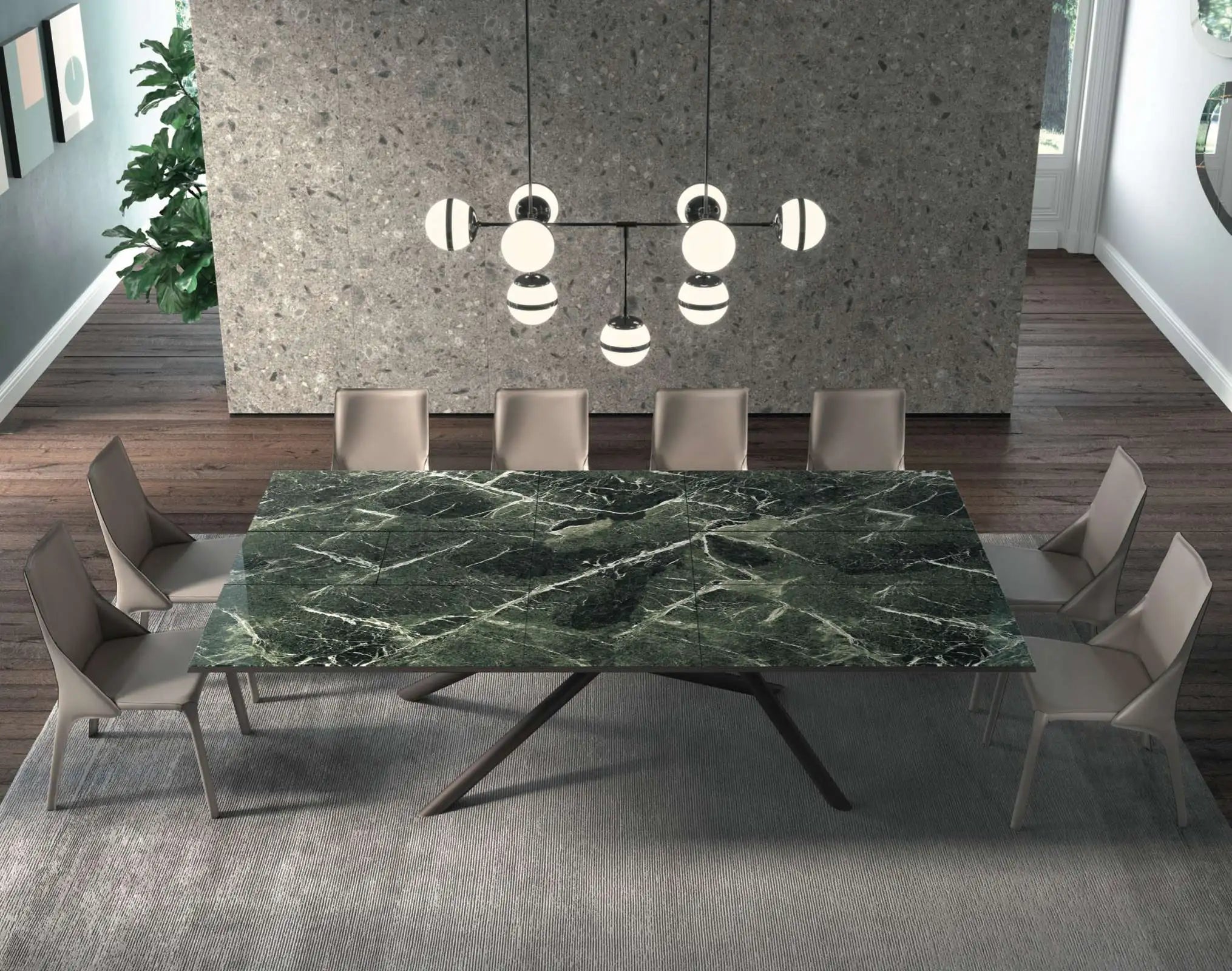 table marbre extensible