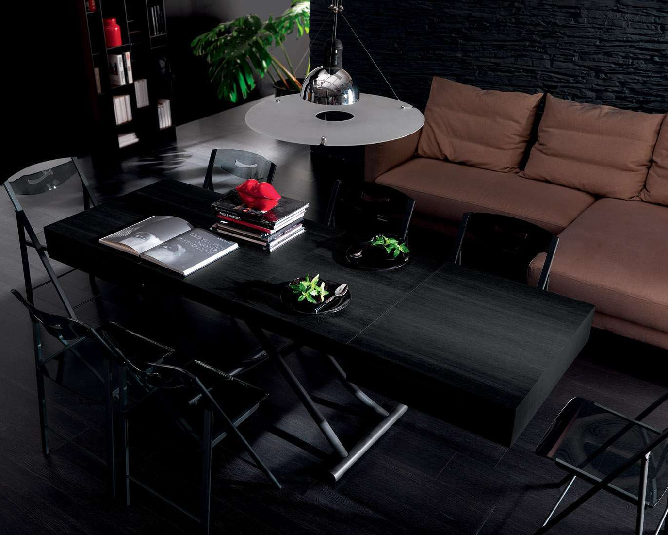 table basse transformable industrielle
