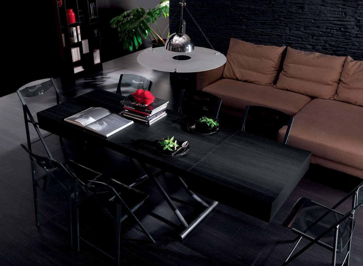 table basse transformable industrielle