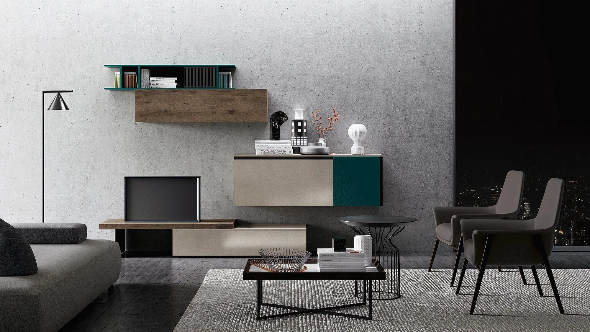 table basse céramique et métal