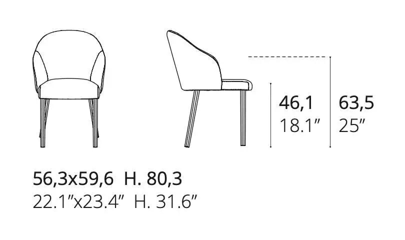 chaise bois et tissu bleu