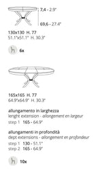 grande table ronde extensible design
