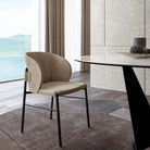grande table plateau ceramique pied central design