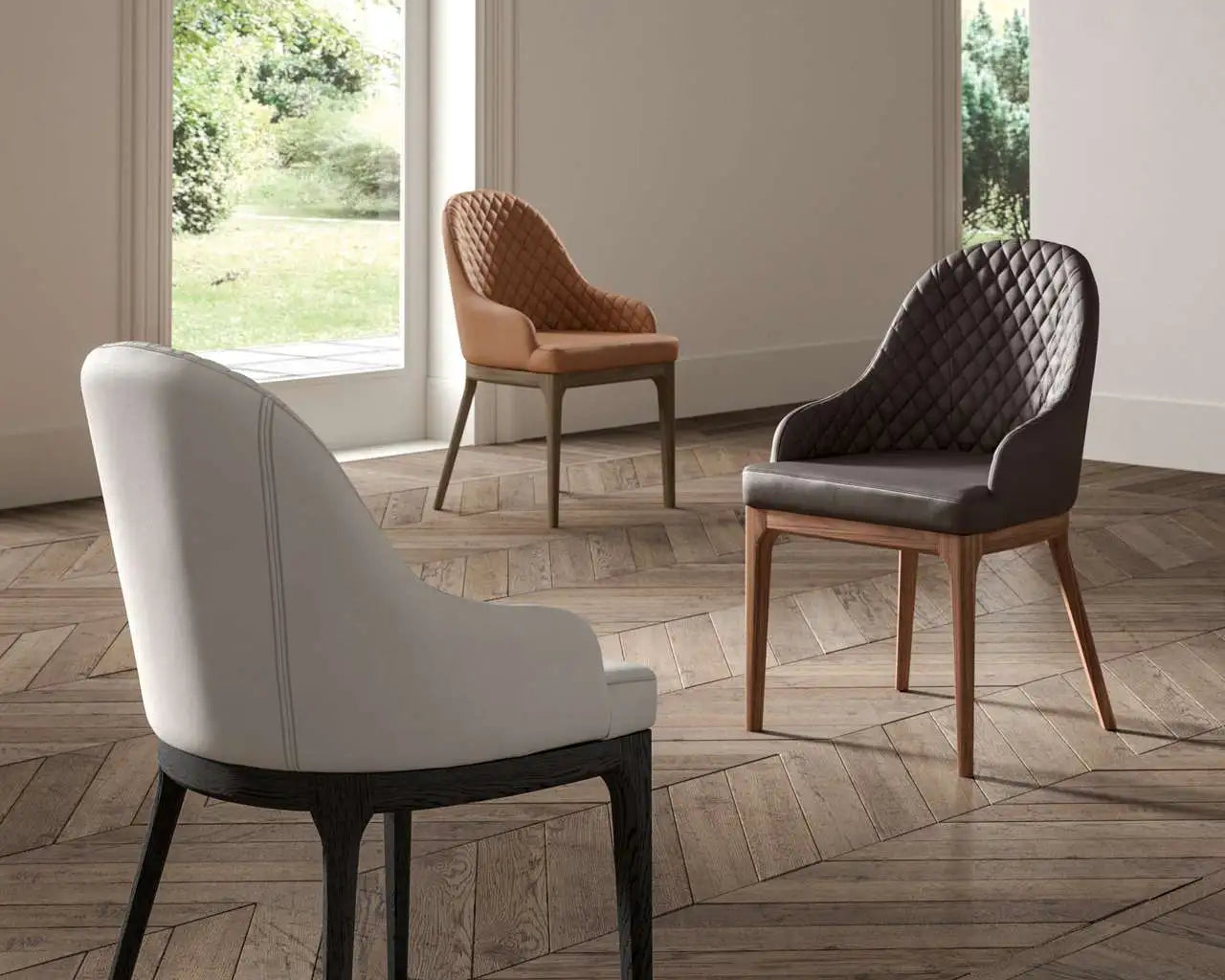 chaise design italien cuir