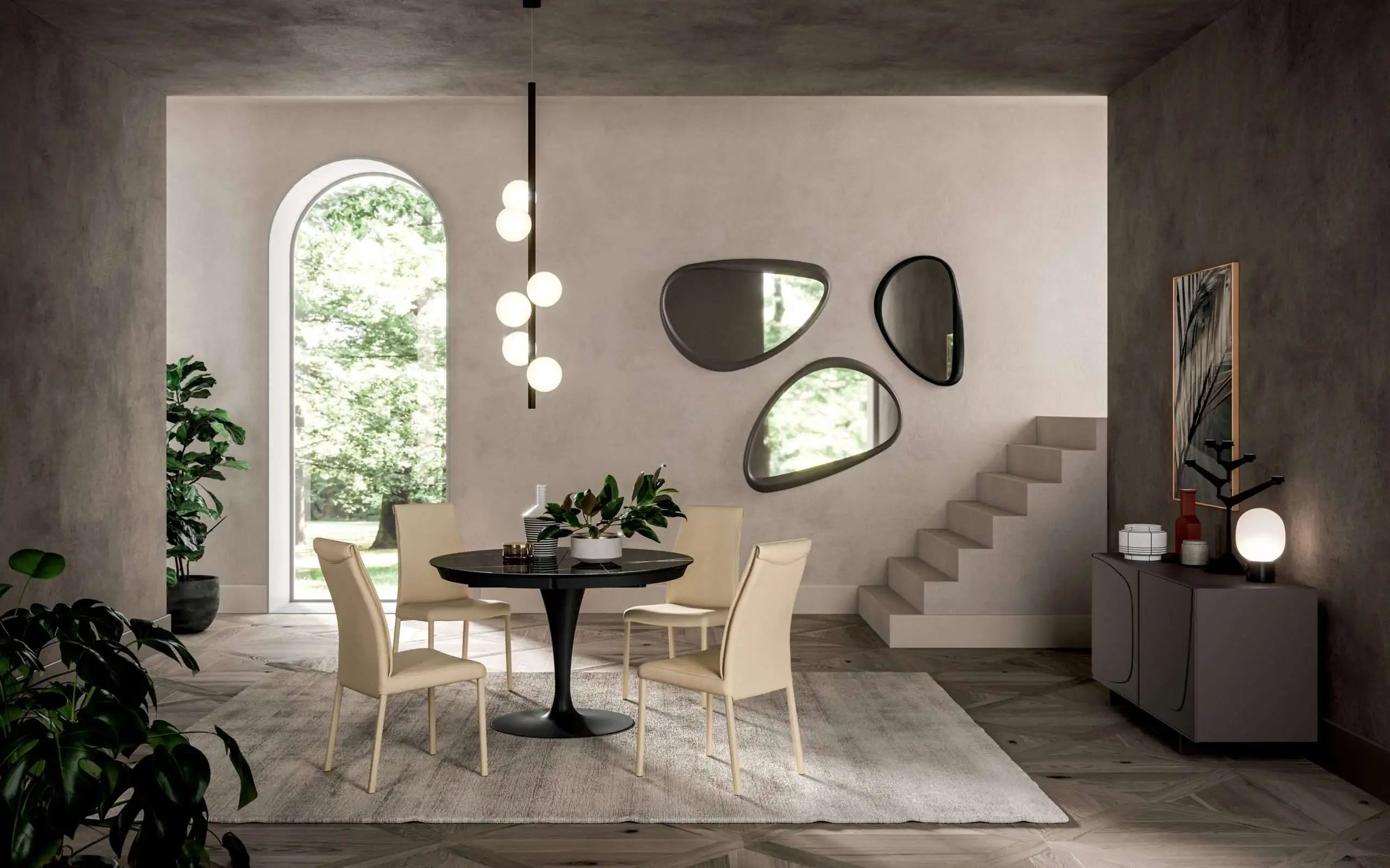 table design extensible pied central
