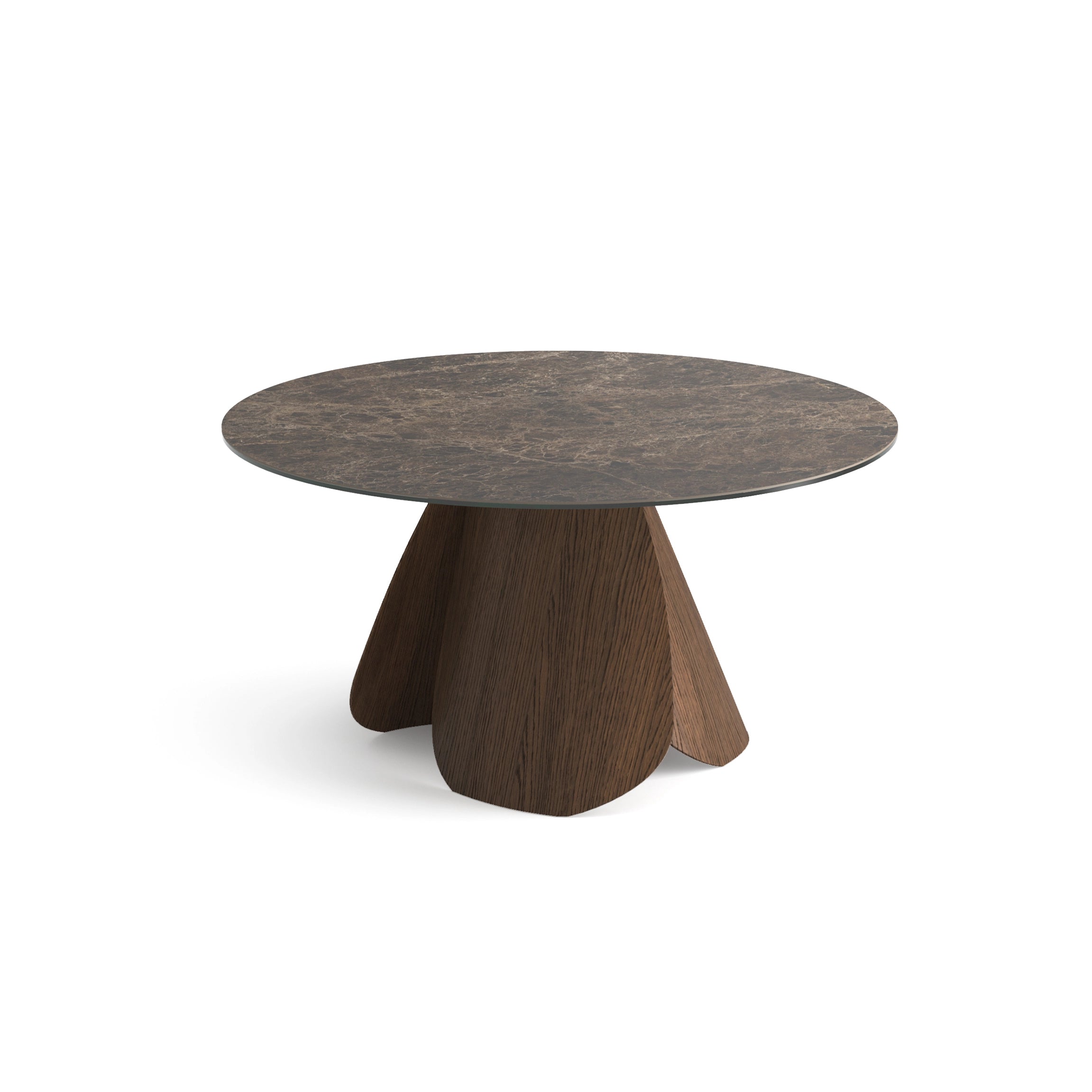 table ronde bois massif pied central