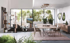 table industrielle extensible 12 personnes