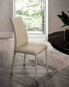 chaises salle manger cuir dossier haut