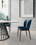 chaise tissu et bois italienne