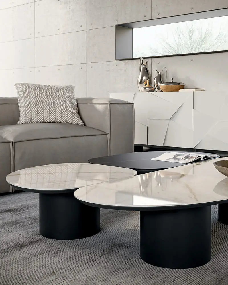 table basse ovale design italien