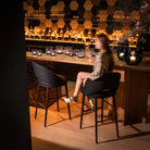 Chaise-Bar-Tissu-Bouclette