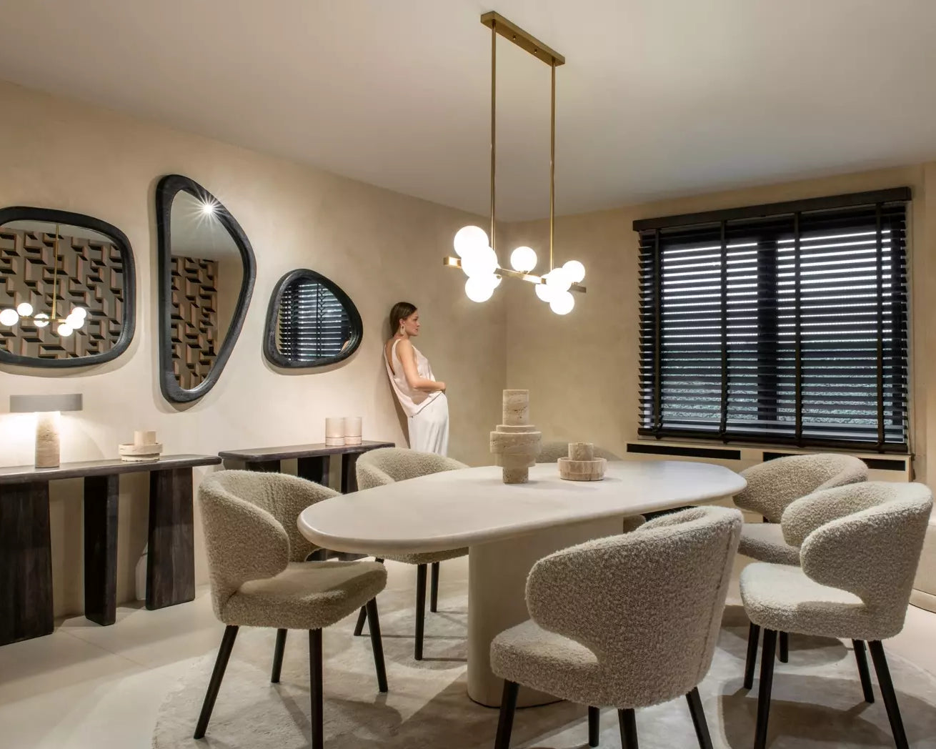 Chaise-Bouclette-Ecru