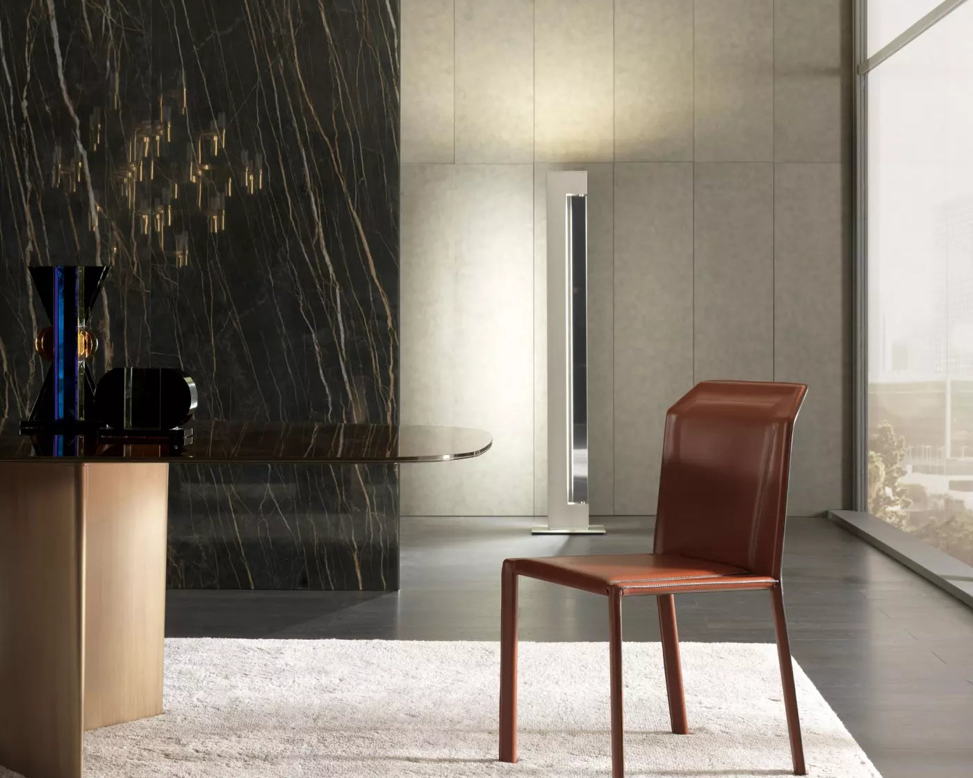 Chaise-Cuir-Design-Italien