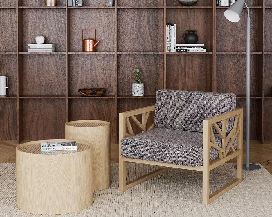 Fauteuil Lounge Bois