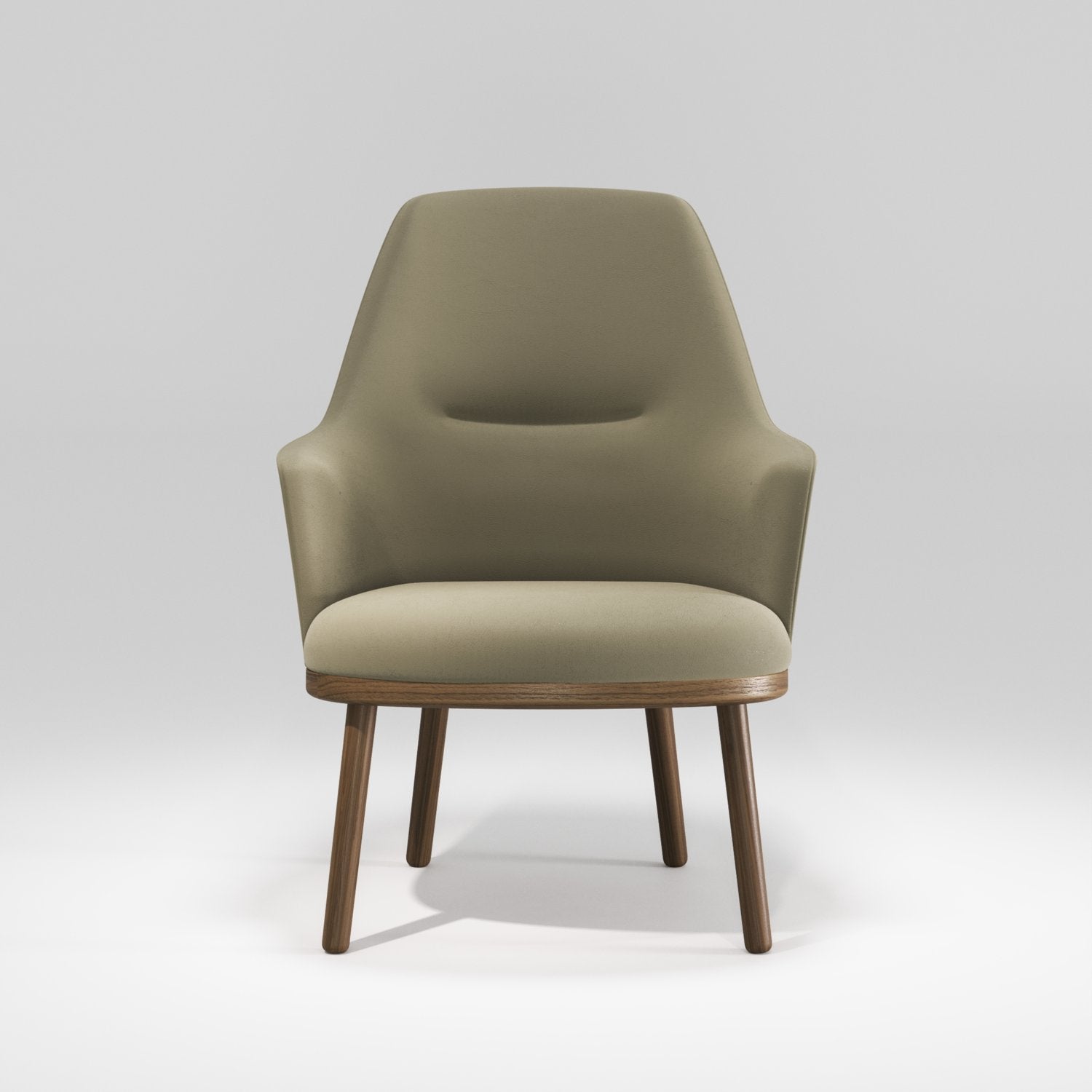 Fauteuil-Vert-Bois-moderne