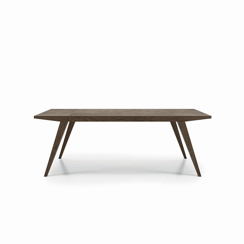 table en bois noir rectangulaire
