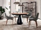 table ceramique extensible pied central