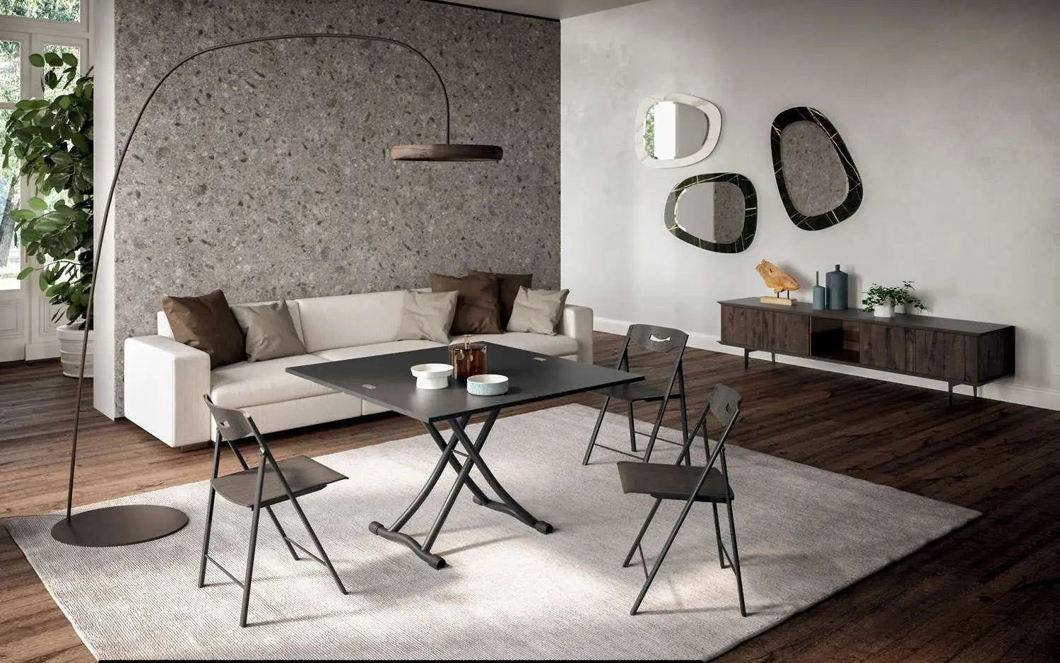 table basse convertible extensible