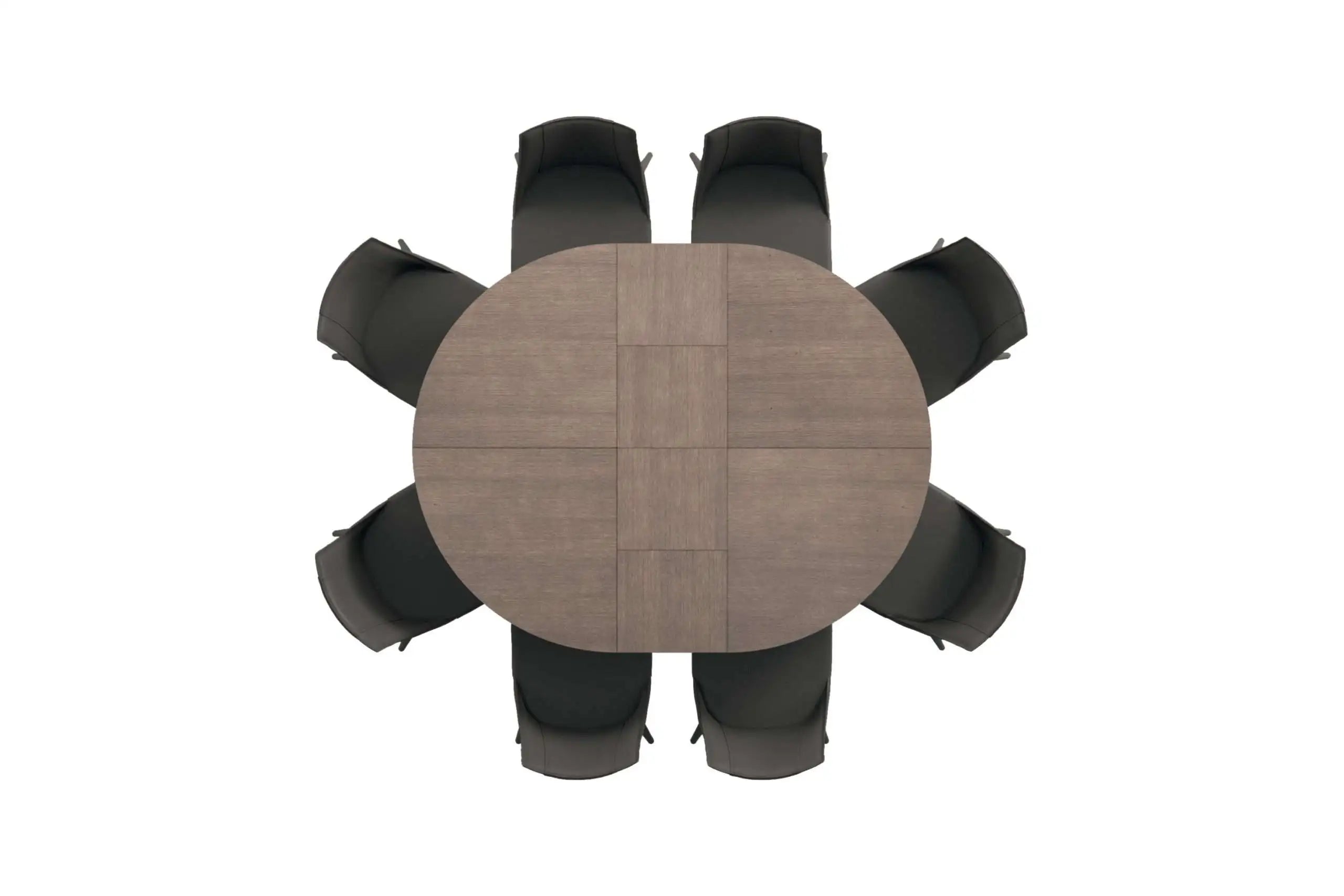 table a manger ronde industrielle extensible