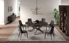 table a manger ronde industrielle extensible