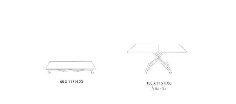 table basse transformable en table de salle à manger