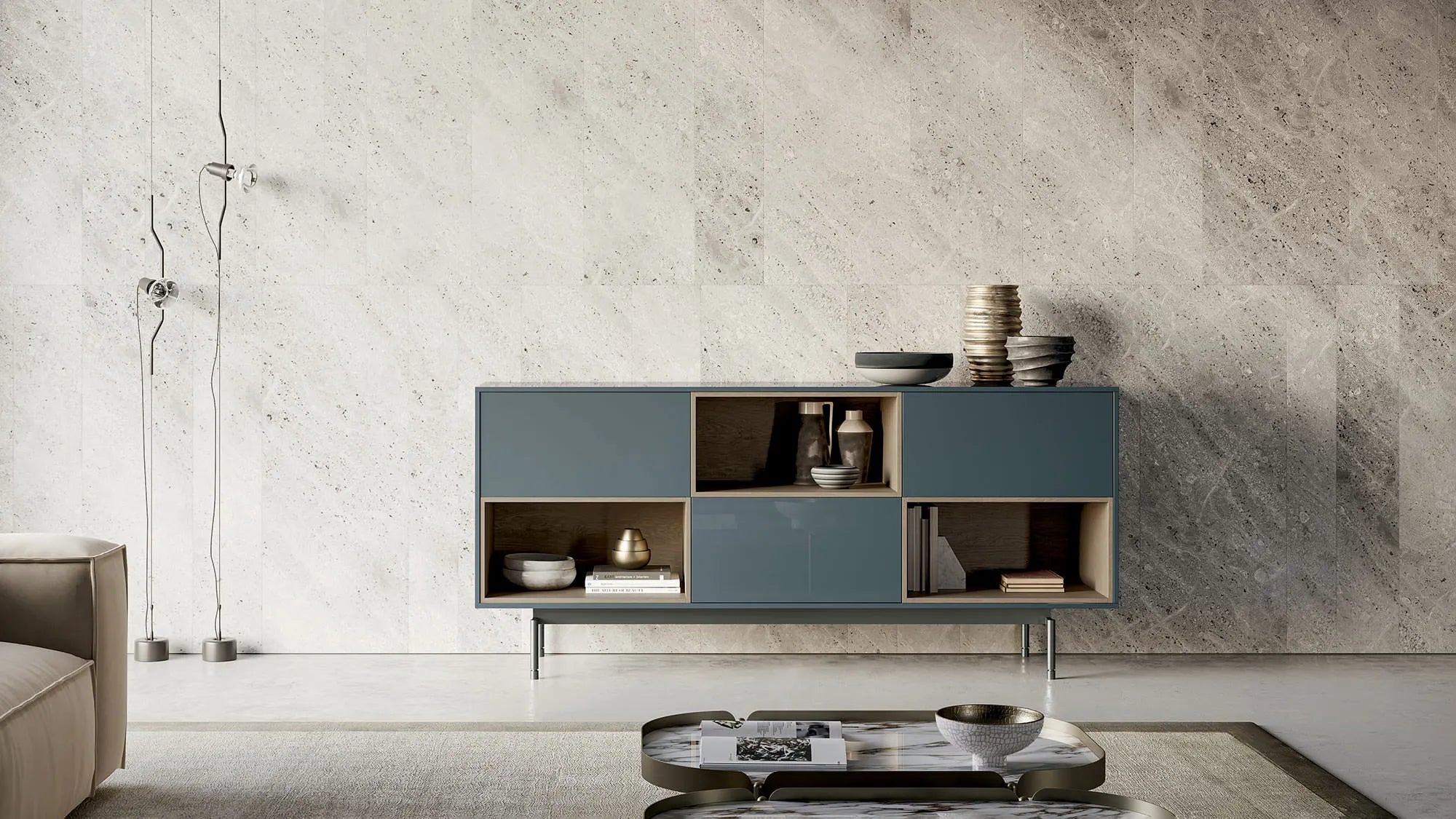 table basse avec rebord