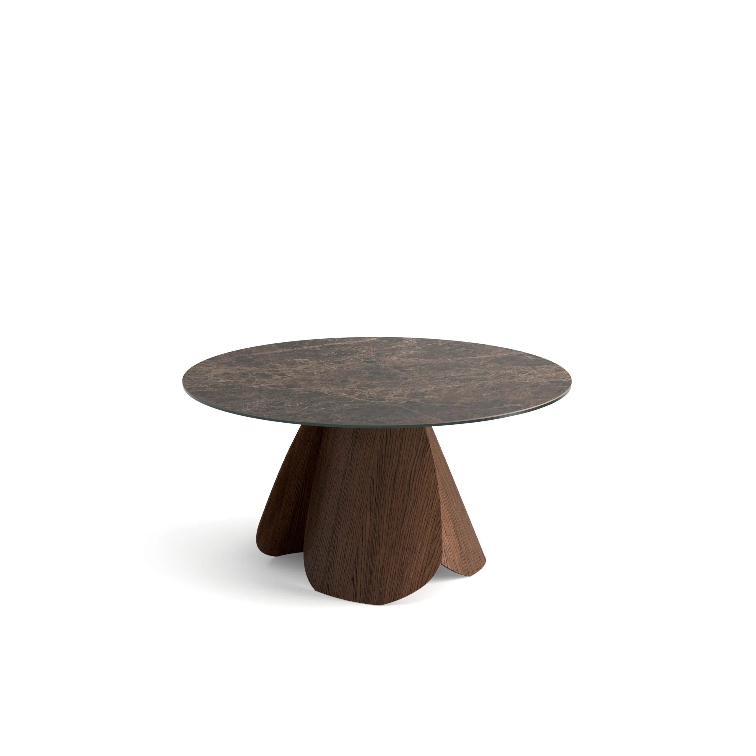table ronde bois massif pied central
