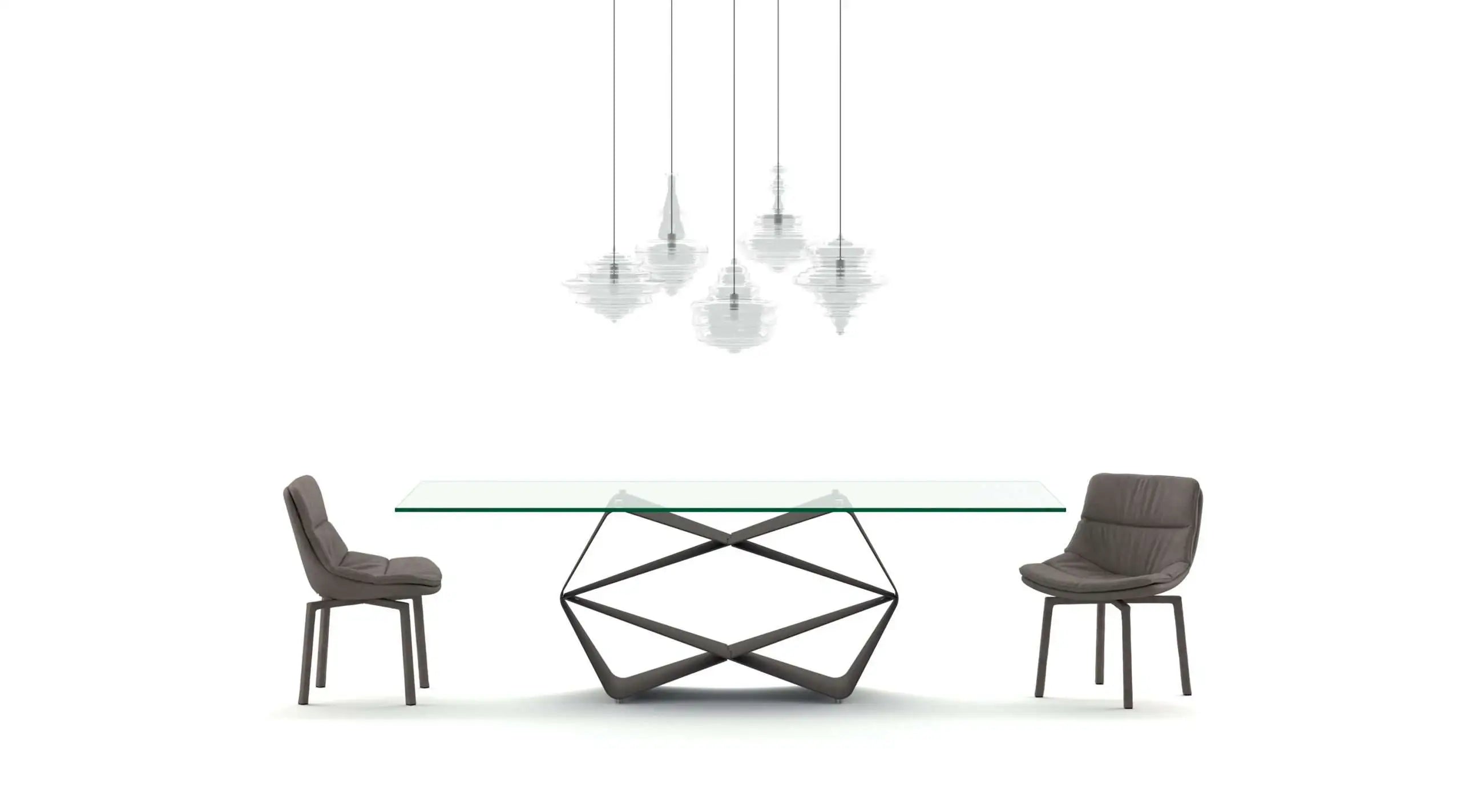 table en verre design salle à manger