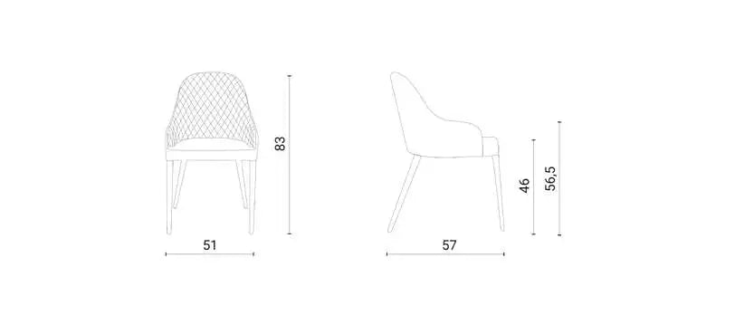 chaise design cuir et bois