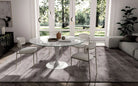 table céramique blanche ronde
