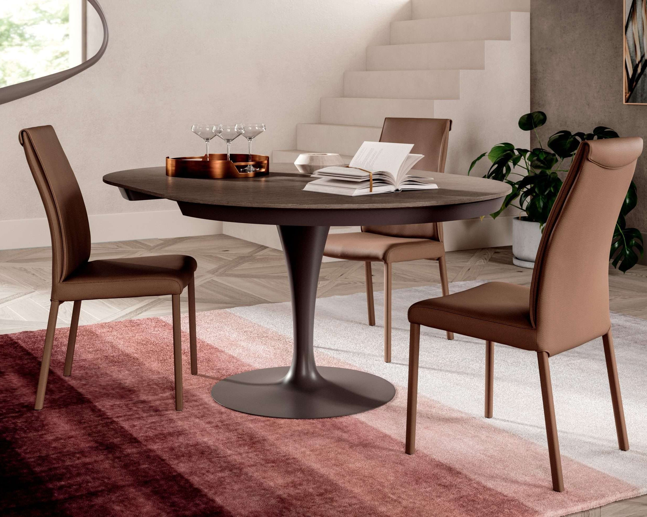 chaises salle manger cuir dossier haut