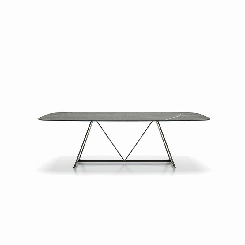 table de salle à manger en bois et métal