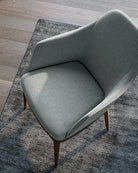 chaise tissu et bois italienne