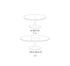 table design extensible pied central