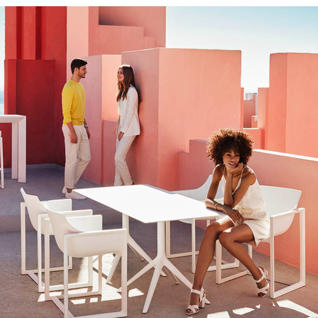 chaise wall street blanc