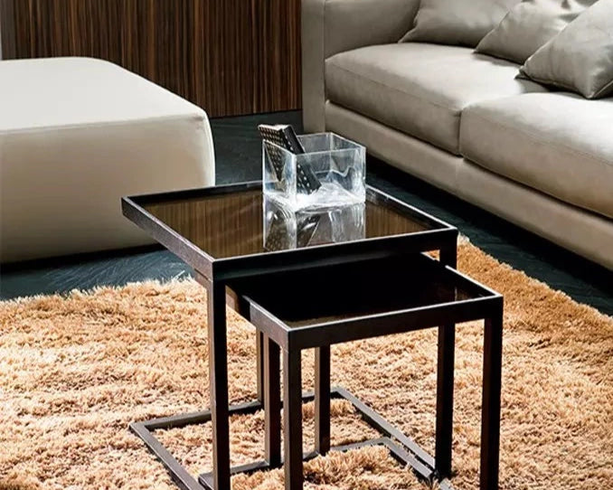 Table Gigogne Bois et Verre