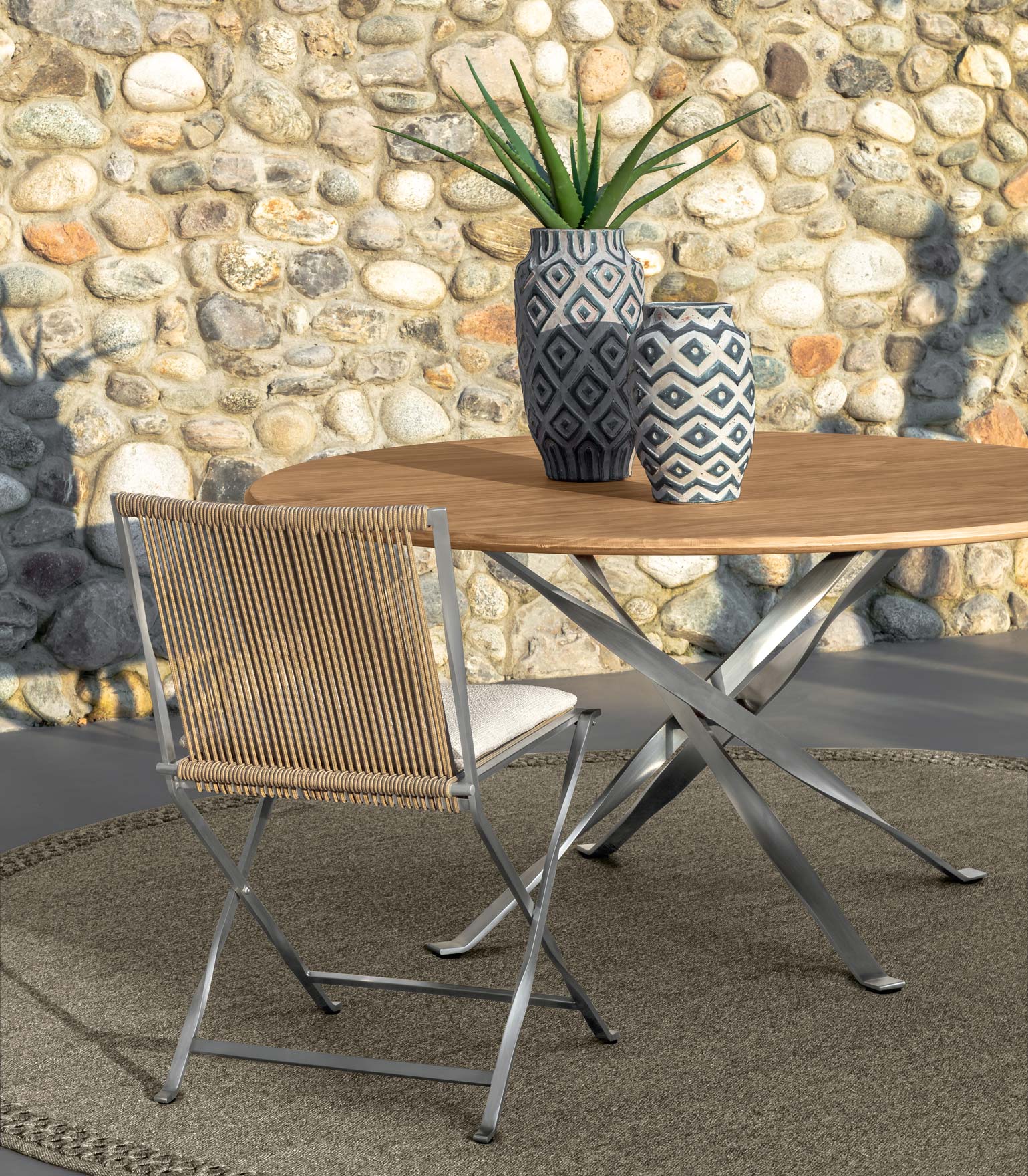 table_italienne_aluminiume_pied_croise
