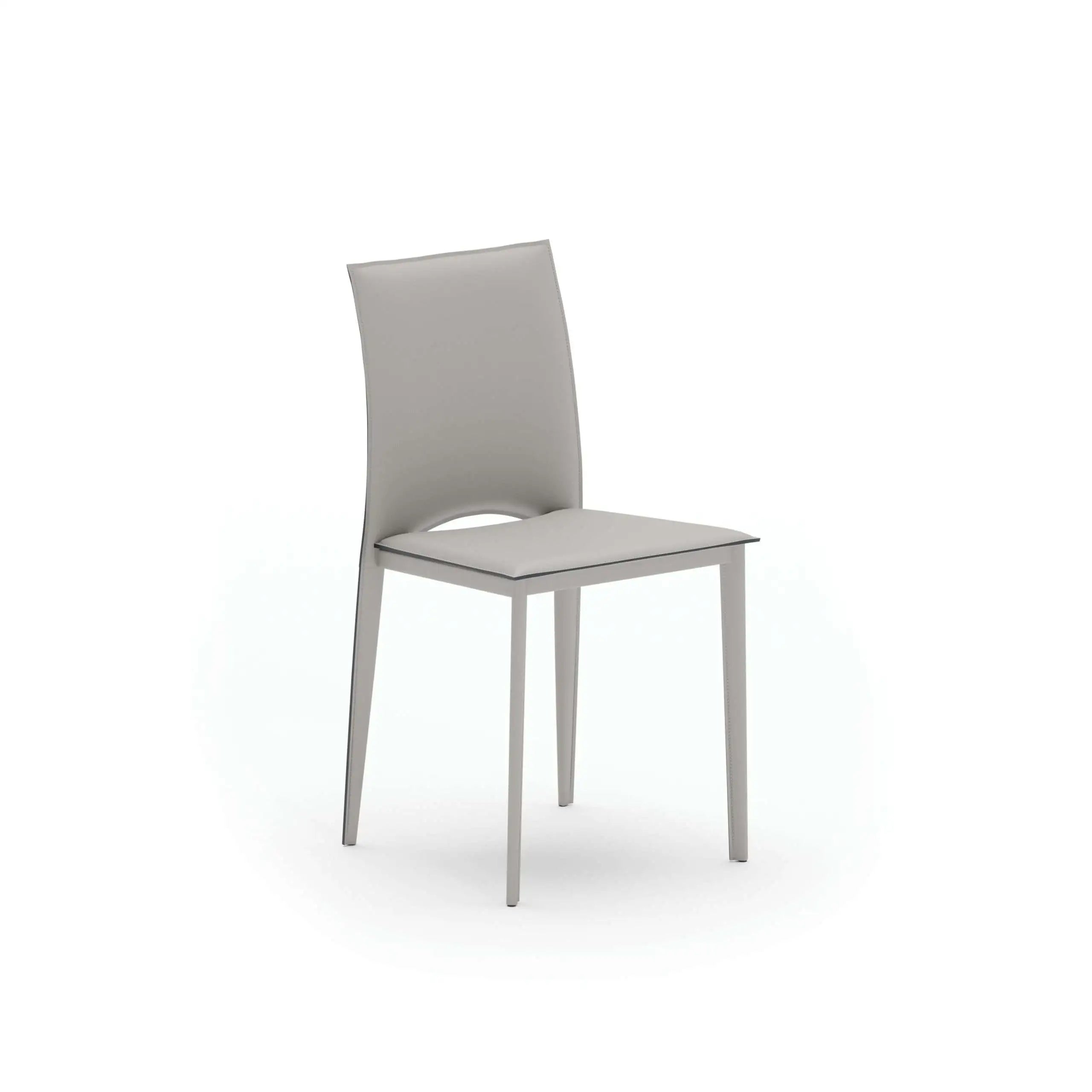 chaise cuir gris 